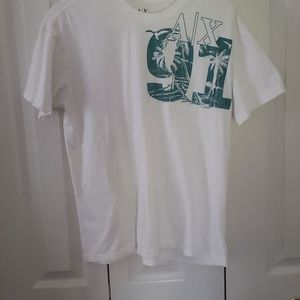 White Armani Exchange Tshirt